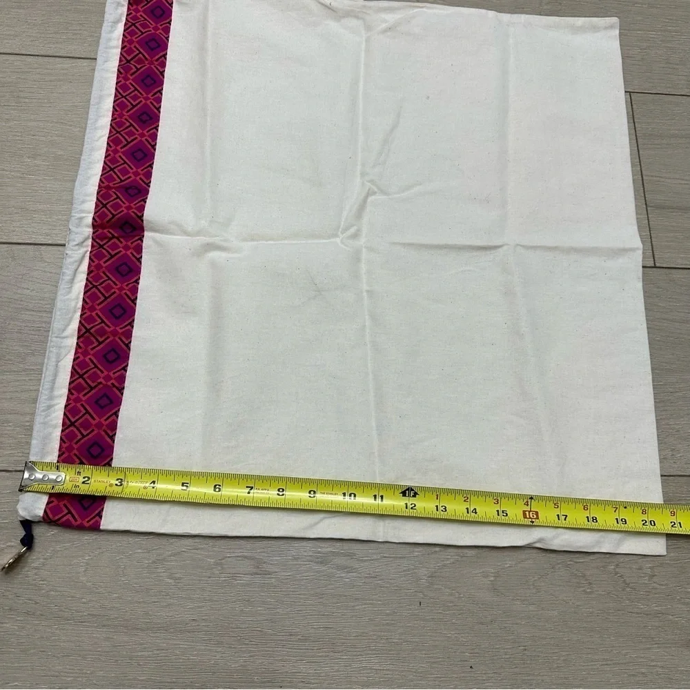Tory Burch Cotton Handbag Dust Bag Cream Large